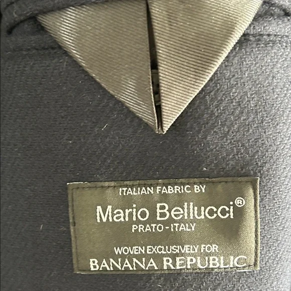 Like New Banana Republic Men's Navy Peacoat Sz XL - Picture 5 of 6